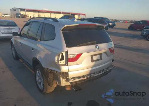 2007 BMW X3 3.0Si z USA, uszkodzony, nr VIN WBXPC93427WF22747